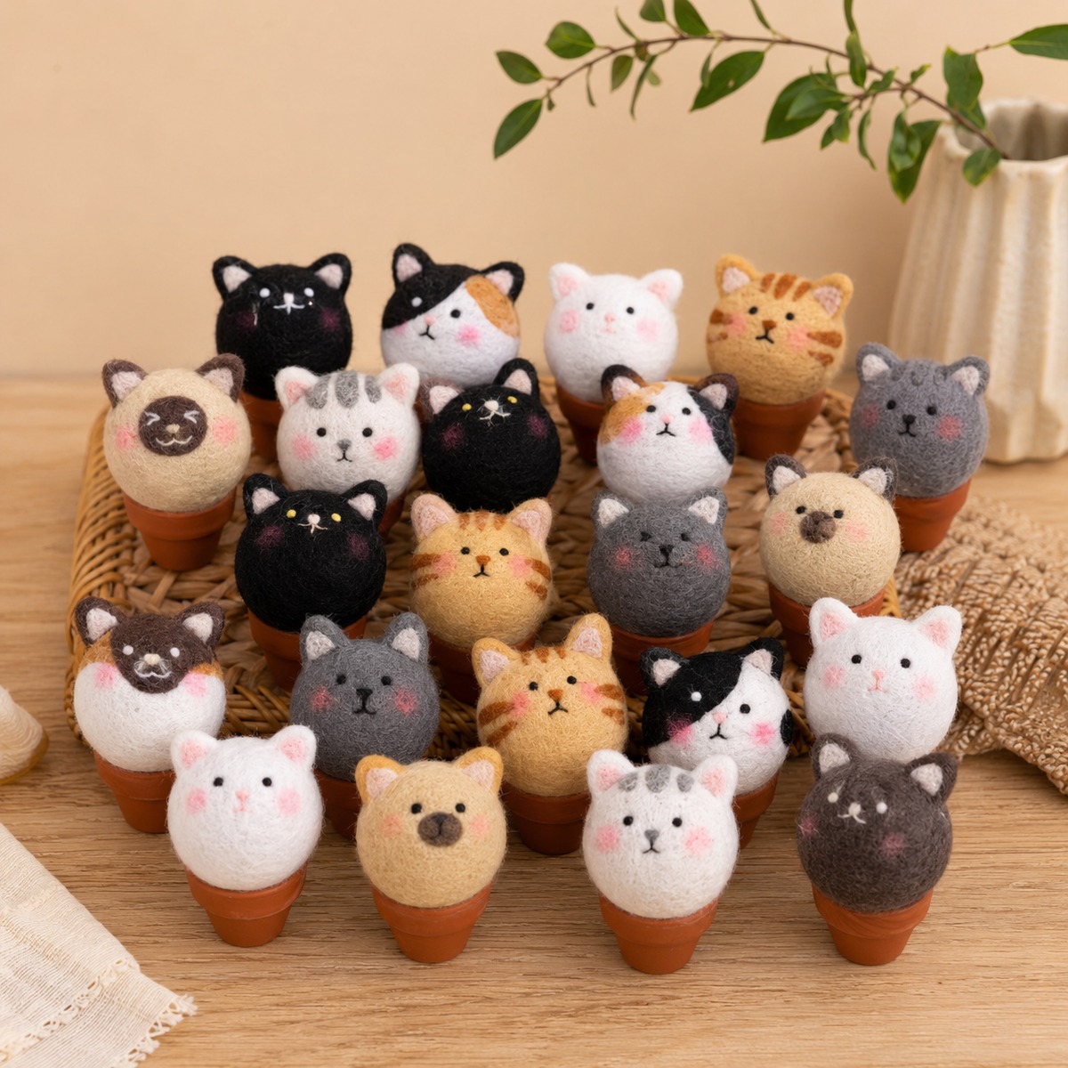 custom felt pet planter custom felt pet planter